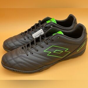 Size 13 Men Lotto Stadio 705 Turf Baseball Shoes Black / Green 219707